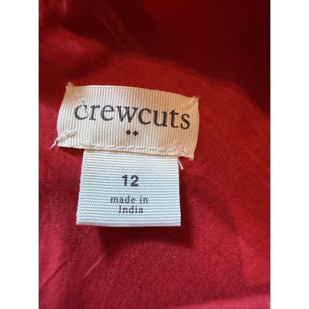 J. Crew Crew Cuts Holiday Red Black Tartan Plaid Sleeveless Christmas Dress S 12 - Picture 3 of 6
